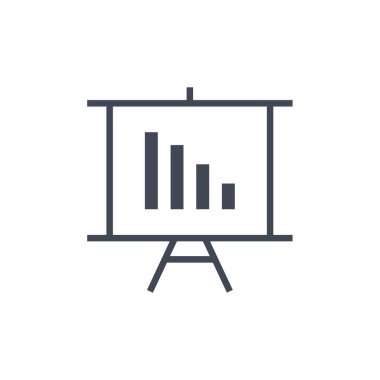 sunum simgesi vektör illüstrasyonu