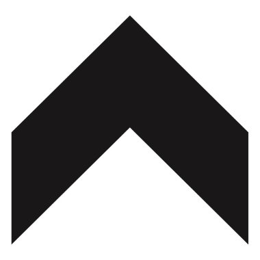 yukarı ok simgesi, vektör illüstrasyonu