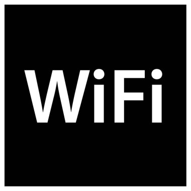 WIFI Vektör Kabartma Simgesi Tasarımı 