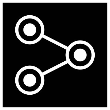 İnternet paylaşım simgesi, vektör illüstrasyonu basit tasarım