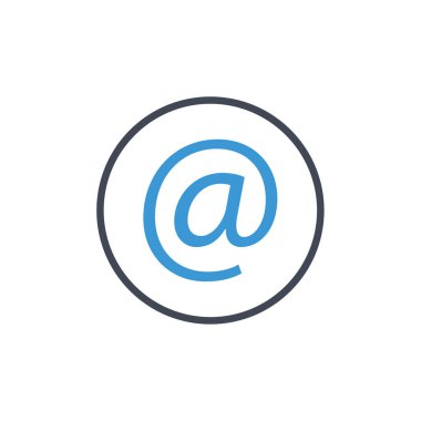 E-posta simgesi simgesi, vektör çizim