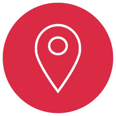 pin konumu simge vektör illüstrasyonu 