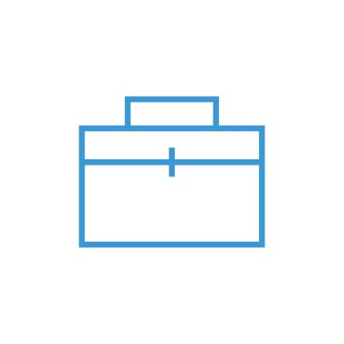 evrak çantası ikonu vektör illüstrasyonu