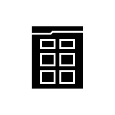 wirefram simgesi vektör illüstrasyonu