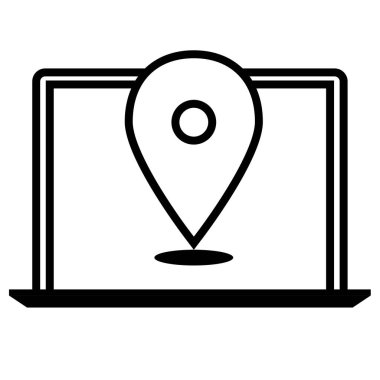 GPS Simgesi, Seyrüsefer Sembolü, Basit Tasarım 