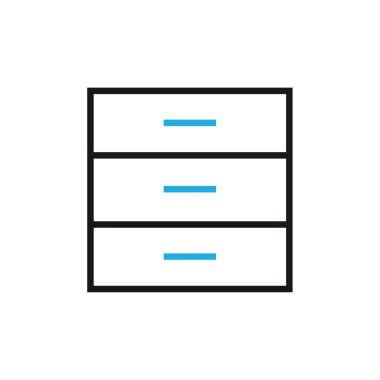 sunucu vektör çizgisi simgesi. 