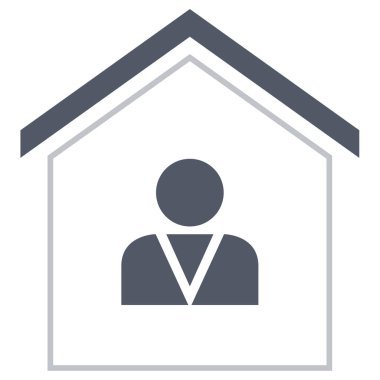 Kullanıcı profil simgesi vektör resimleme arkaplanı 