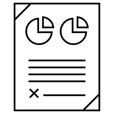 Rapor ver. Web simgesi basit illüstrasyon