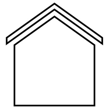 Emlak web simgesi, vektör şablonu