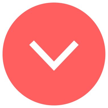 ok aşağı simge vektör illüstrasyonu