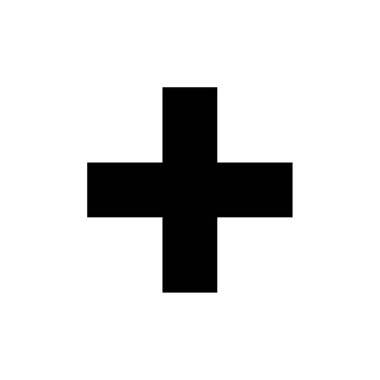 Artı modern simge vektör illüstrasyonunu ekle     