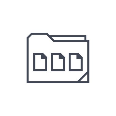 Dizin arşiv simgesinin vektör çizimi       