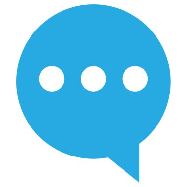 Sohbet balonu simgesi. vektör illüstrasyonu 