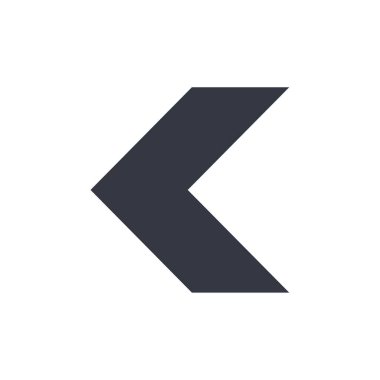 Basit ok simgesi vektör illüstrasyonu