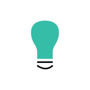 ampul simgesi vektör illüstrasyonu  