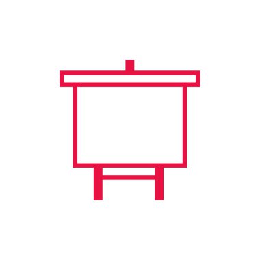 Sunum Simgesi Vektör illüstrasyonu