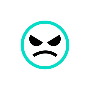 yüz simgesi, vektör illüstrasyonu 