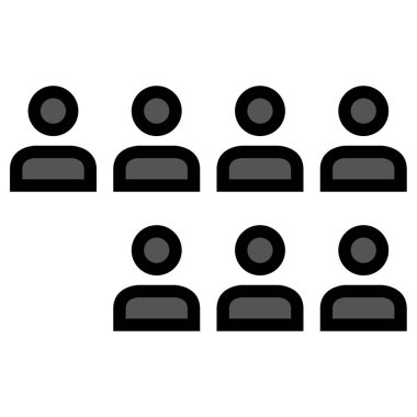 grup insan vektör simgesi