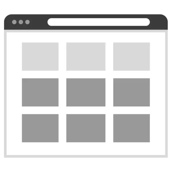 Website Web Icon Simple Illustration — Stock Vector