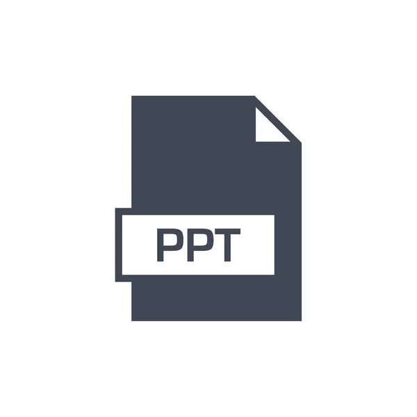 Pptファイル形式のアイコンのベクトル図 — ストックベクタ