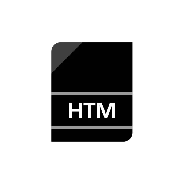 Icona Formato File Htm Illustrazione Vettoriale Design Semplice — Vettoriale Stock