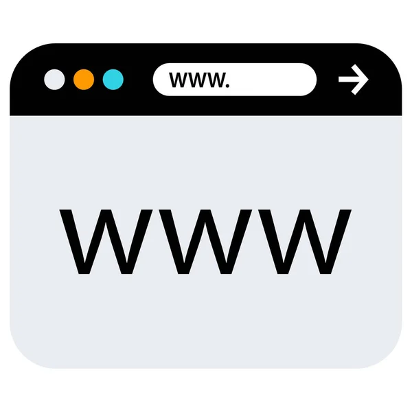 Browser Window Web Icon — Stock Vector