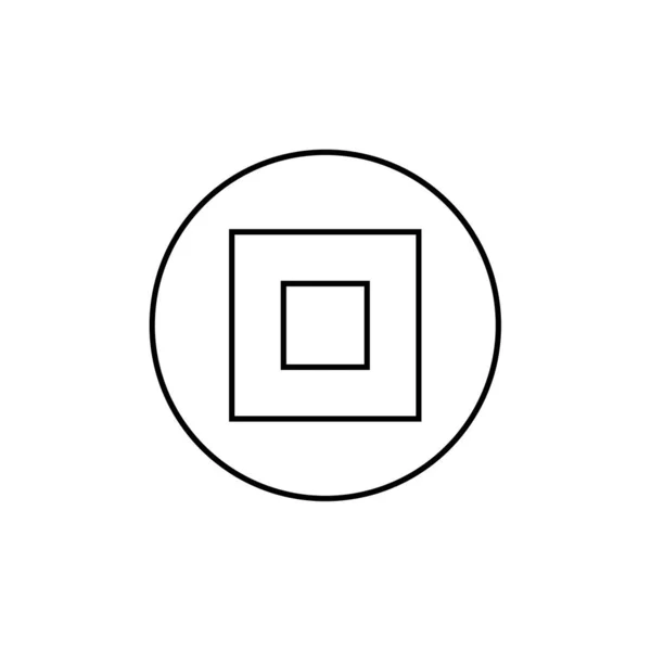 Абстрактная Многоугольная Геометрическая Иконка Векторная Иллюстрация — стоковый вектор