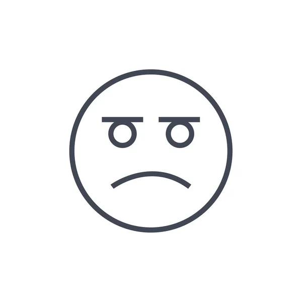 Face Emoticon Vektor Illusztráció — Stock Vector