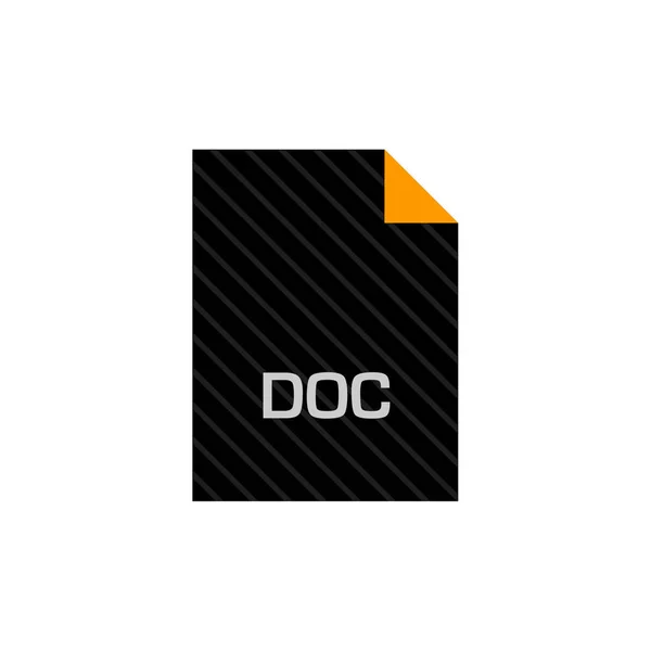 Doc Bestandsnaam Extensie Document — Stockvector
