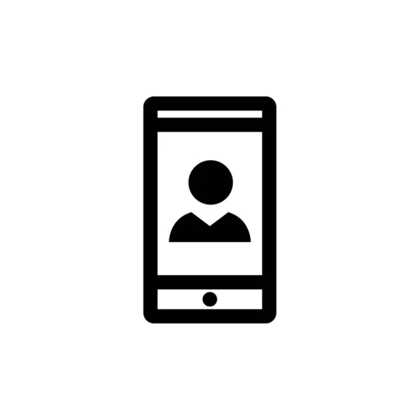 Значок Мобільного Користувача Вектор Мобільного Телефону Мобільна Іконка Значок Мобільного — стоковий вектор