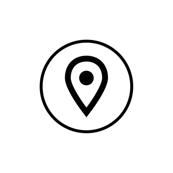 Значок Местоположения Векторе Логотип — стоковый вектор