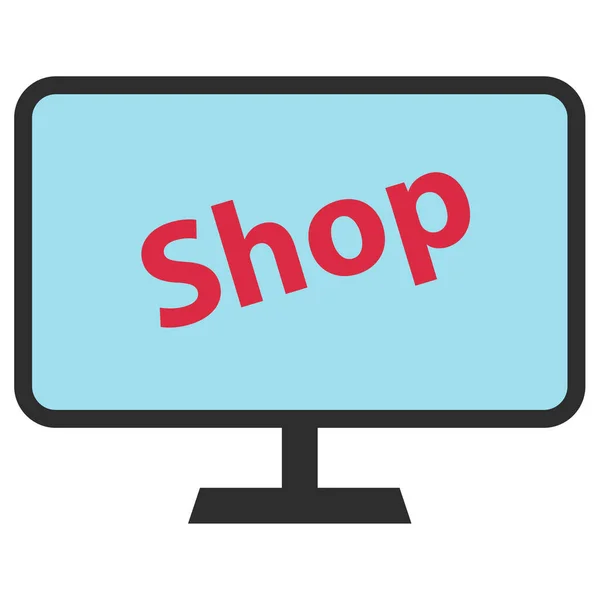 Commerce Und Shopping Ikone Konzept Vektor Illustration — Stockvektor