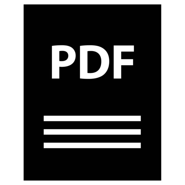 Pdf Extension Nom Document — Image vectorielle