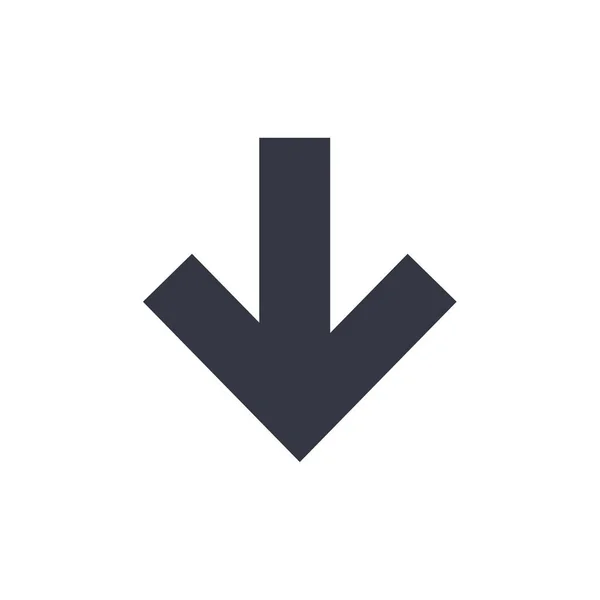 Flecha Simple Icono Vector Ilustración — Archivo Imágenes Vectoriales