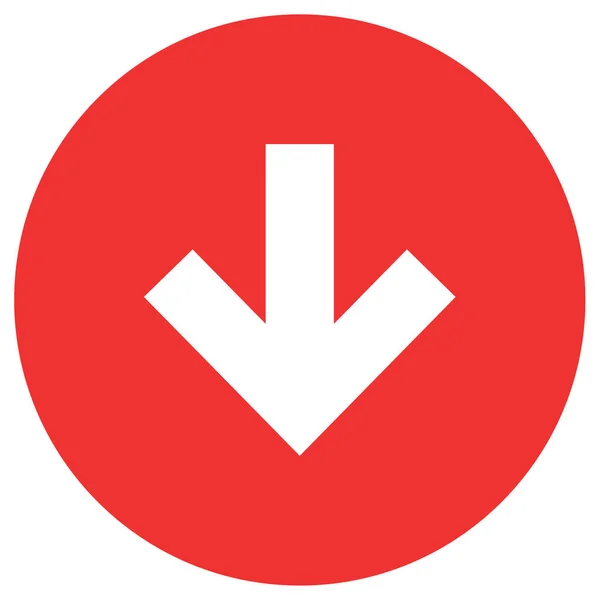 Flecha Simple Icono Vector Ilustración — Vector de stock