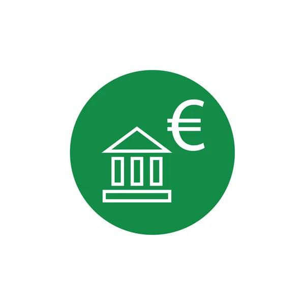 Ikona Waluty Euro Ilustracja Wektorowa — Wektor stockowy
