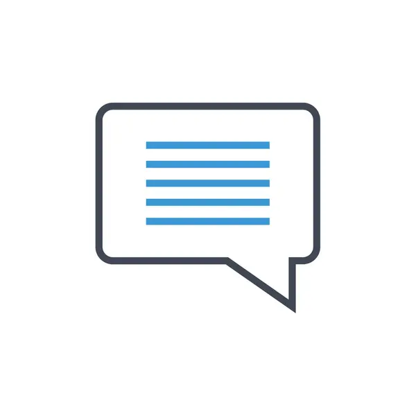Chat Talk Conversatie Bel Pictogram Vector Illustratie — Stockvector