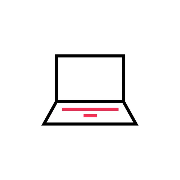 Laptop Ikon Vektor Illustration – Stock-vektor