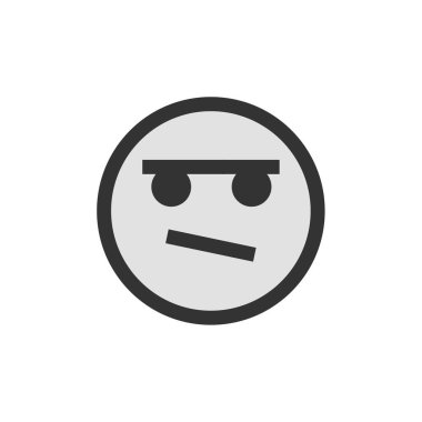 yüz simgesi, vektör illüstrasyonu 