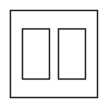 Kablolar modern simge, vektör illüstrasyonu