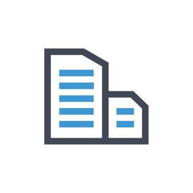 Dosya simgesinin vektör illüstrasyonu