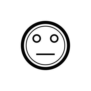 yüz simgesi, vektör illüstrasyonu 