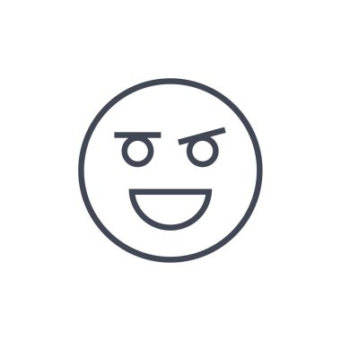 yüz simgesi, vektör illüstrasyonu 