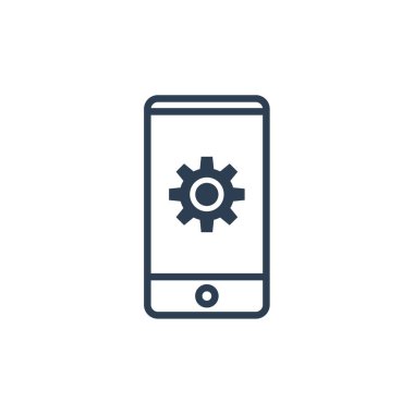 cep telefonu simgesi. vektör illüstrasyonu