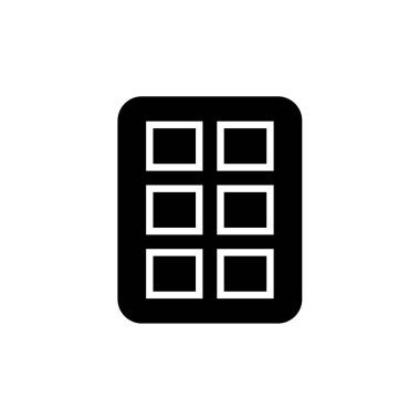 Çikolata ikon vektörü. İnce çizgi işareti. izole edilmiş sınır sembolü çizimi