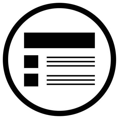 Belge. Web simgesi basit illüstrasyon