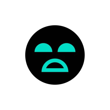 yüz simgesi, vektör illüstrasyonu 