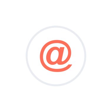 E-posta simgesi simgesi. Vektör çizim