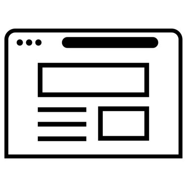 wirefram simgesi vektör illüstrasyonu