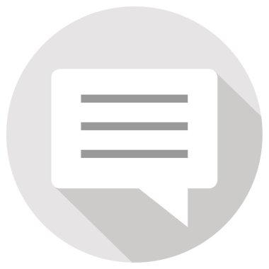 Sohbet simgesi vektör illüstrasyonu, Metin İletisi  